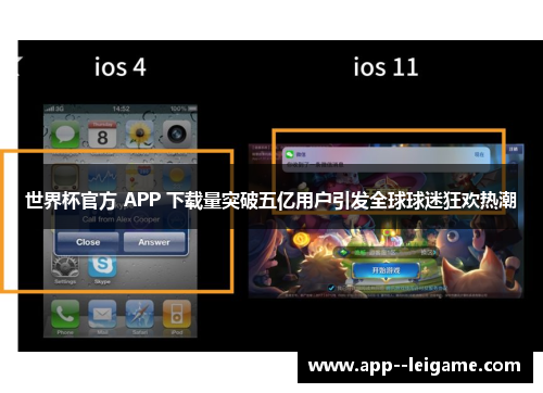 世界杯官方 APP 下载量突破五亿用户引发全球球迷狂欢热潮